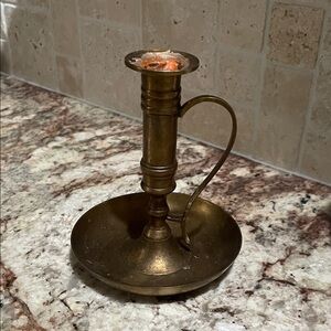 Vintage Brass Candle Holder